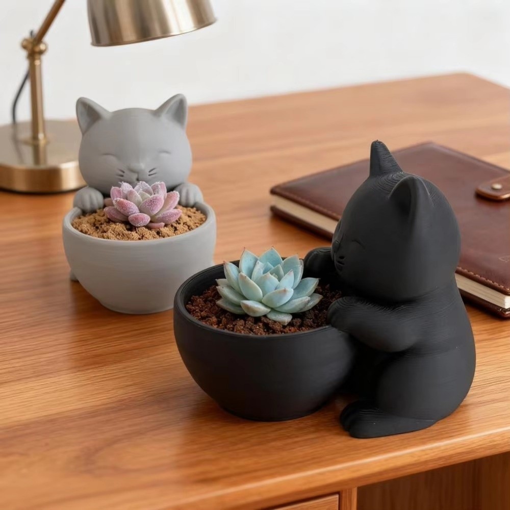 Echeveria Succulent - Mini Mała Doniczka z Otworami Drenażowymi