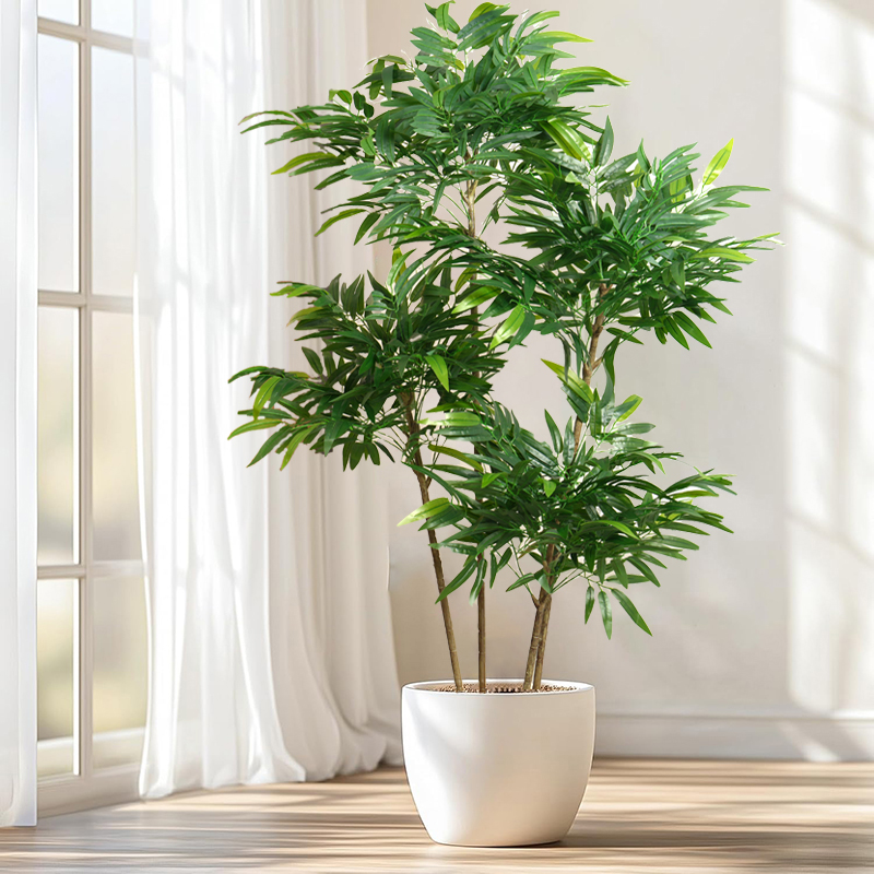 Sztuczne liście bambusa o dług – Ficus Lyrata Tree recenzja i cena